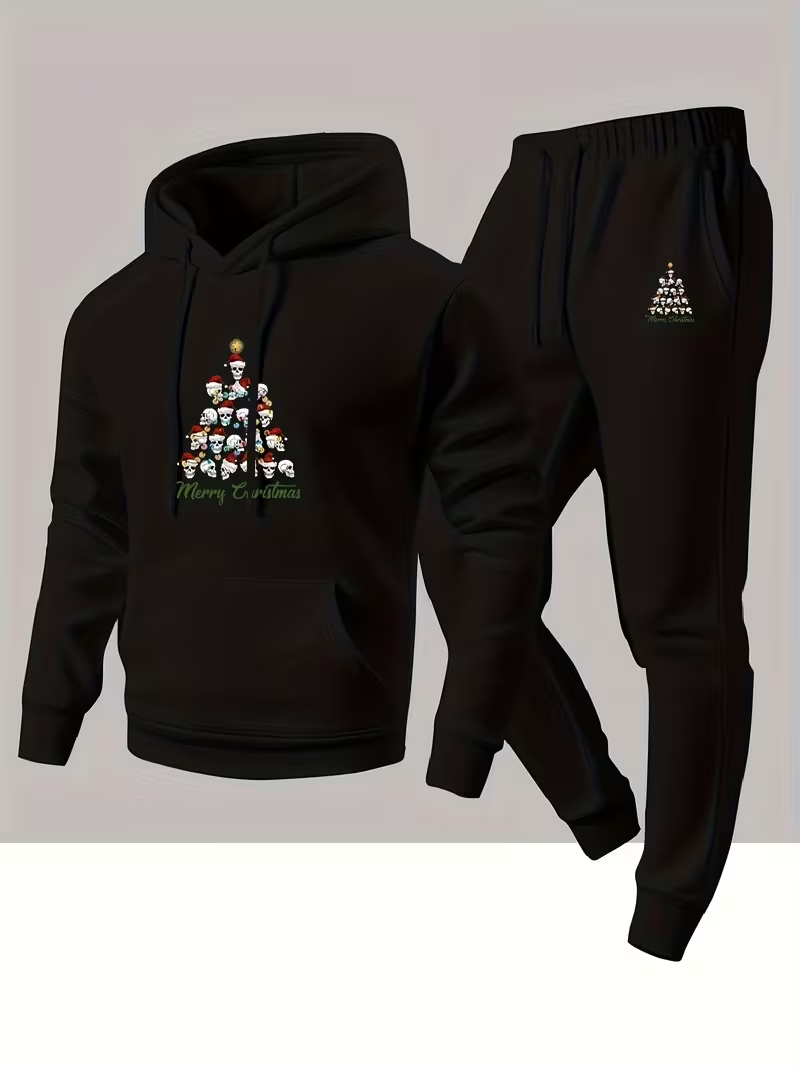 Winter Clothing For - Męska jesienno-zimowa świąteczna moda, dwuczęściowy komplet: