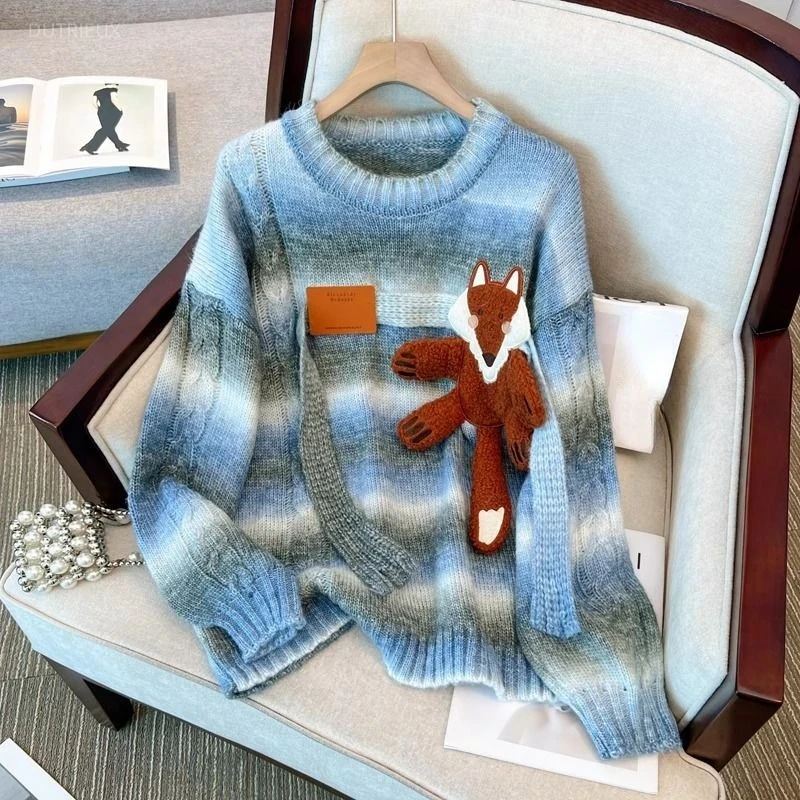 Winter Clothing Korean - Sweter Anime Damski Zimowy Koreański Jumper