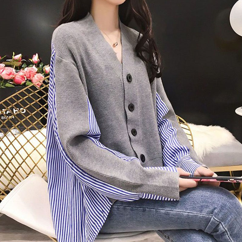 Winter Clothing Korean - Damska koreańskie Casual z dekoltem w