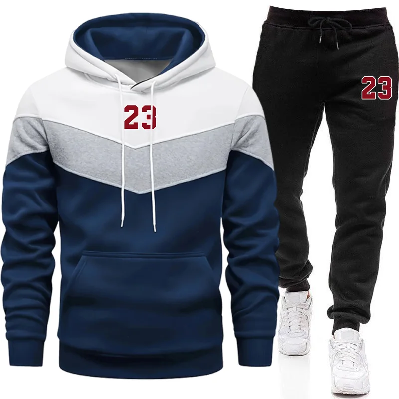 Winter Clothing For - Nowy męski dres z kapturem, bluza