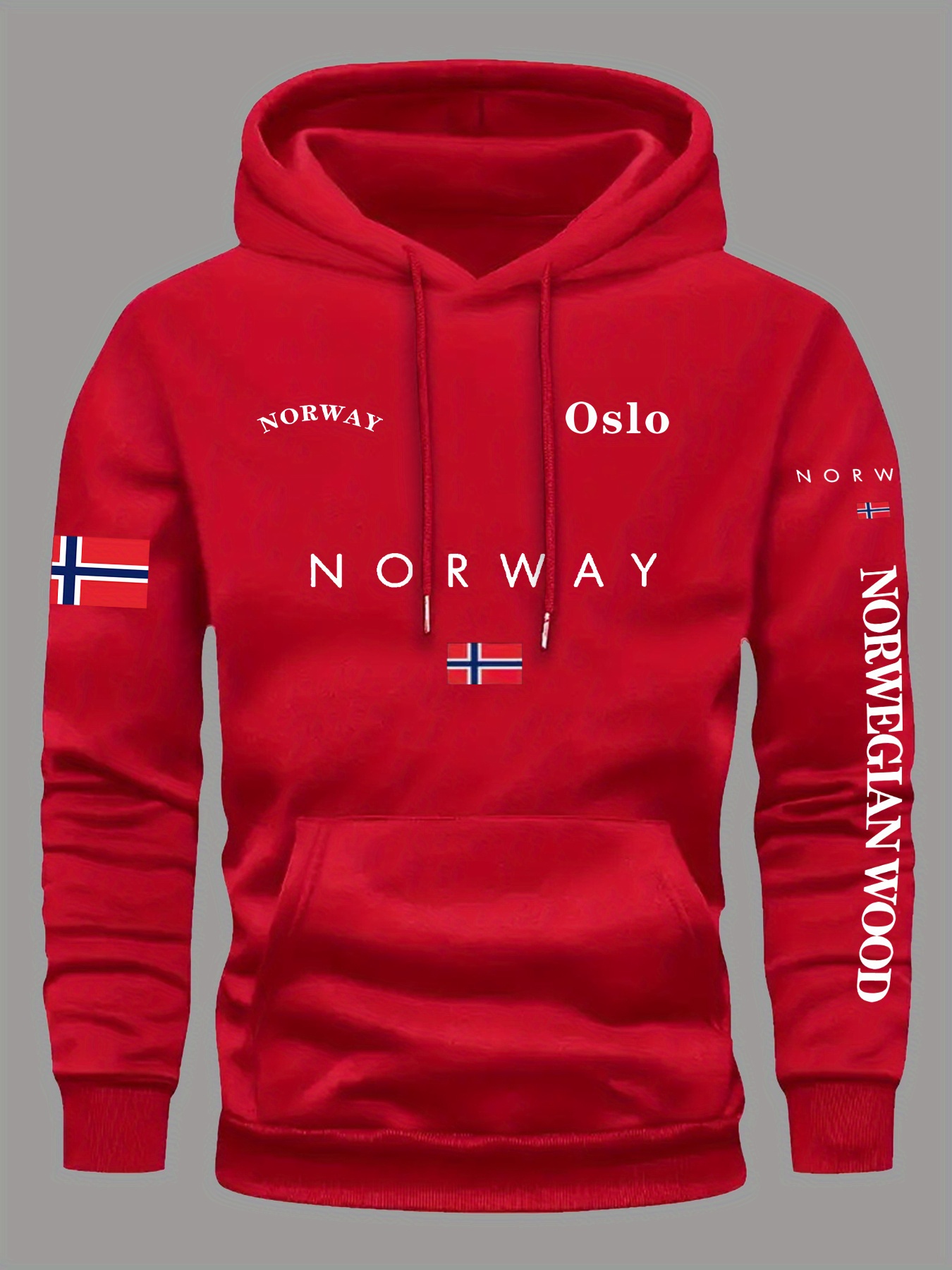 Winter Clothing Norway - Bluzy z flagą NORWEGII Męskie Damskie