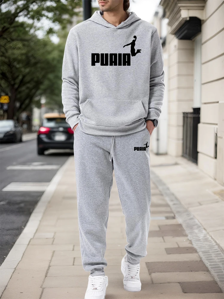 Winter Wear Clothes - Męski Zestaw/Bluza z Kapturem/Spodnie 2026 Jesień
