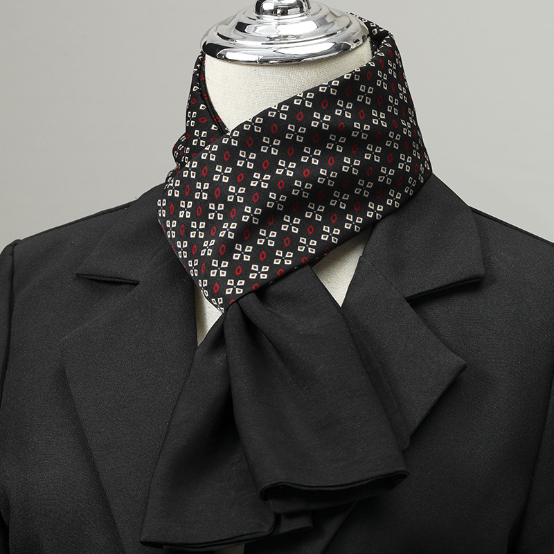 Winter Wear Clothes - Męski szalik imitujący jedwab, mały kwadratowy