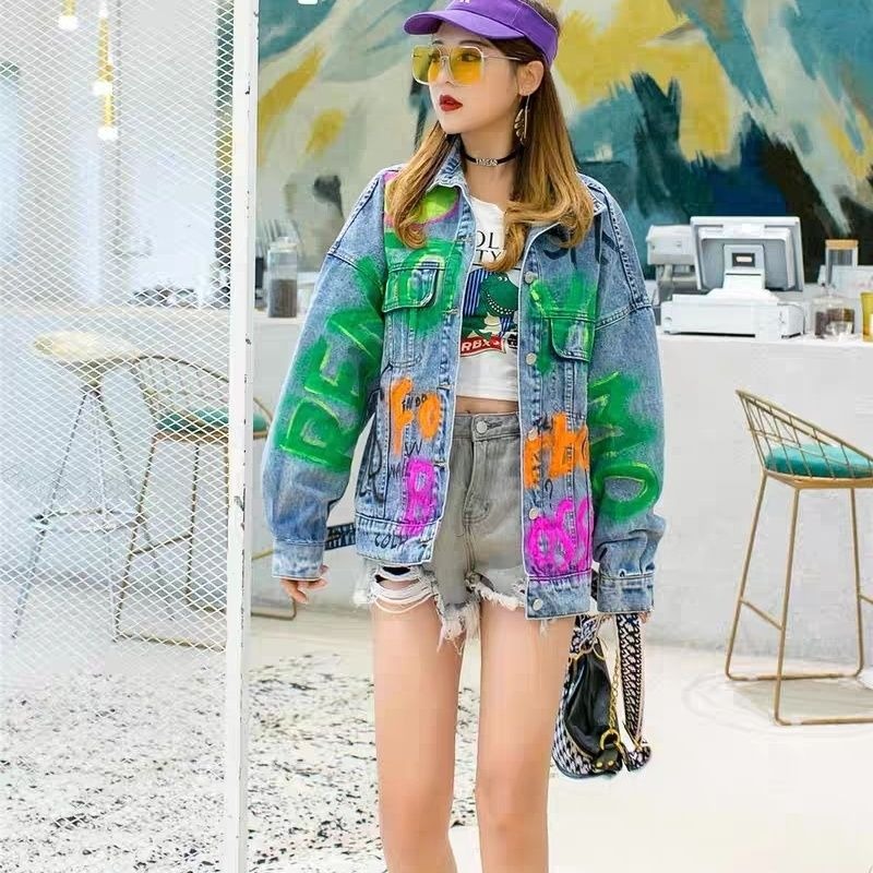 Winter Clothing Korean - Damska Odzież Kurtka Jeansowa Jesienna Luźna