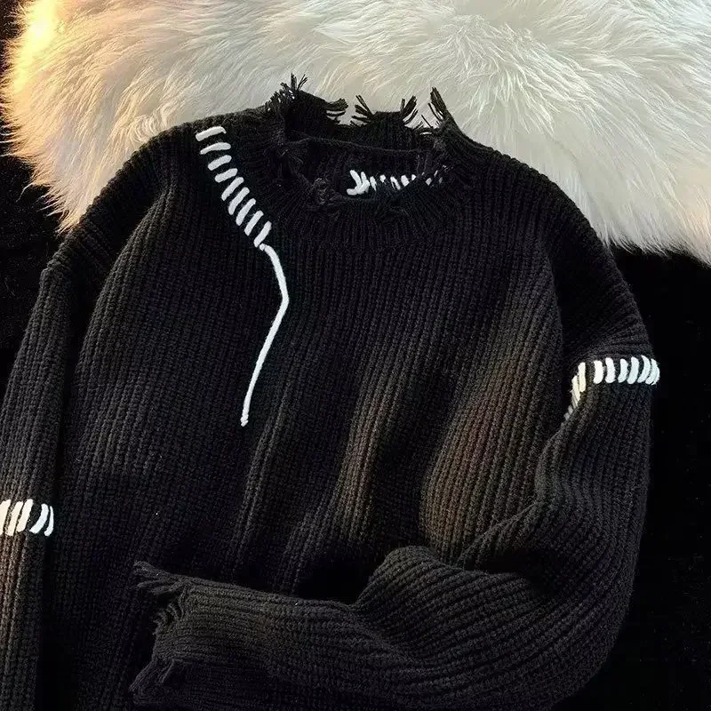 Men's Clothing Pullovers Beige – Winter Clothing Korean recenzja i cena