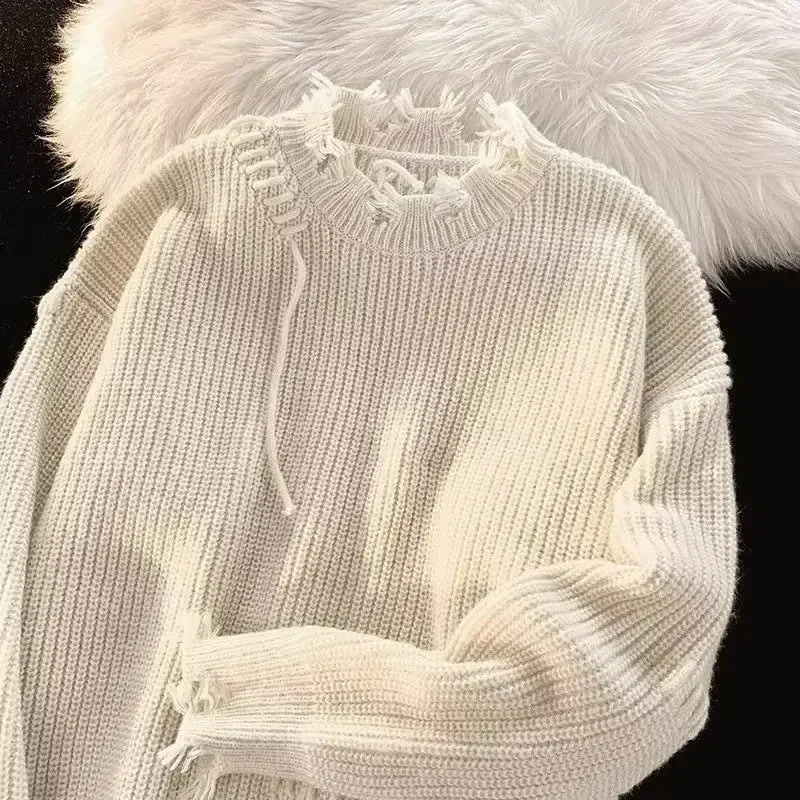 Men's Clothing Pullovers Beige – Winter Clothing Korean recenzja i cena
