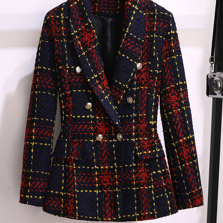 Kobiety Zimowy Vintage Tweed K – Winter Clothing Korean recenzja i cena