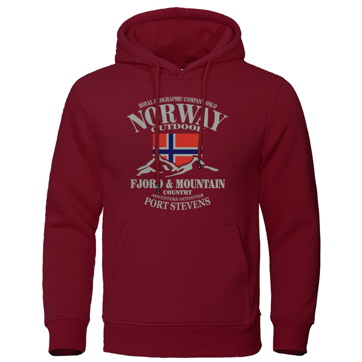 NORWEGIA Drukowane Modne Bluzy – Winter Clothing Norway recenzja i cena