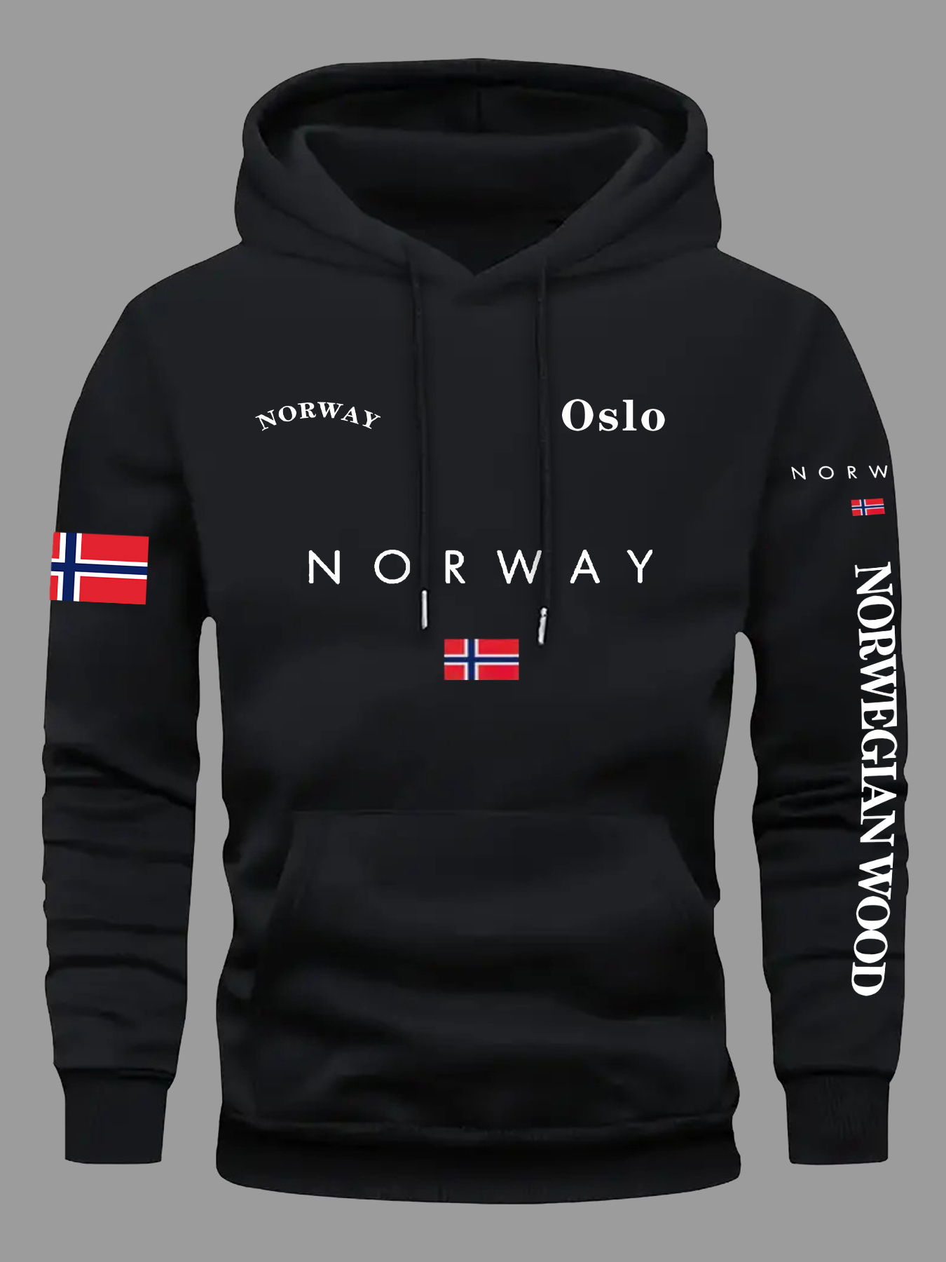 Bluzy z flagą NORWEGII Męskie  – Winter Clothing Norway recenzja i cena