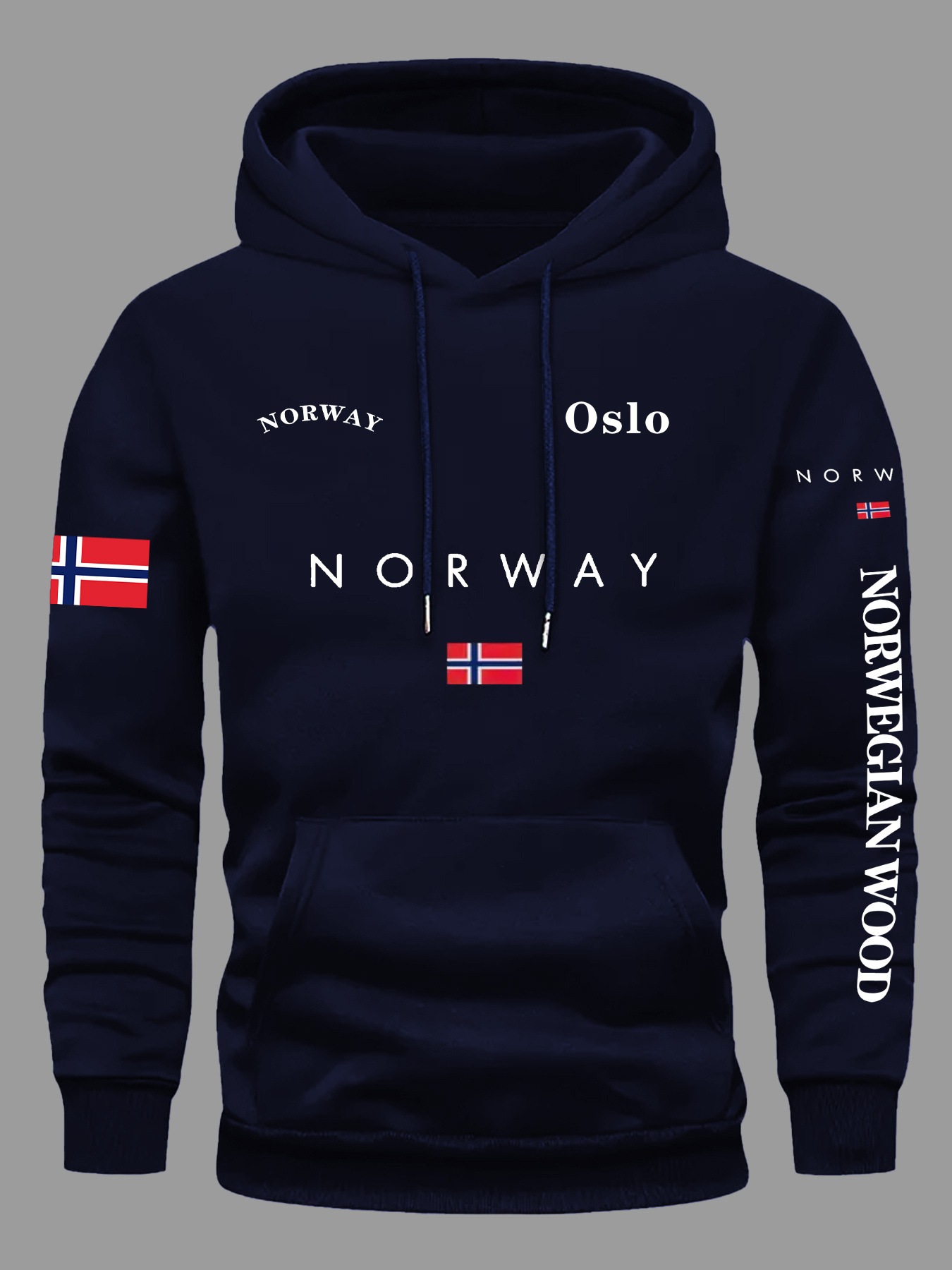 Bluzy z flagą NORWEGII Męskie  – Winter Clothing Norway recenzja i cena