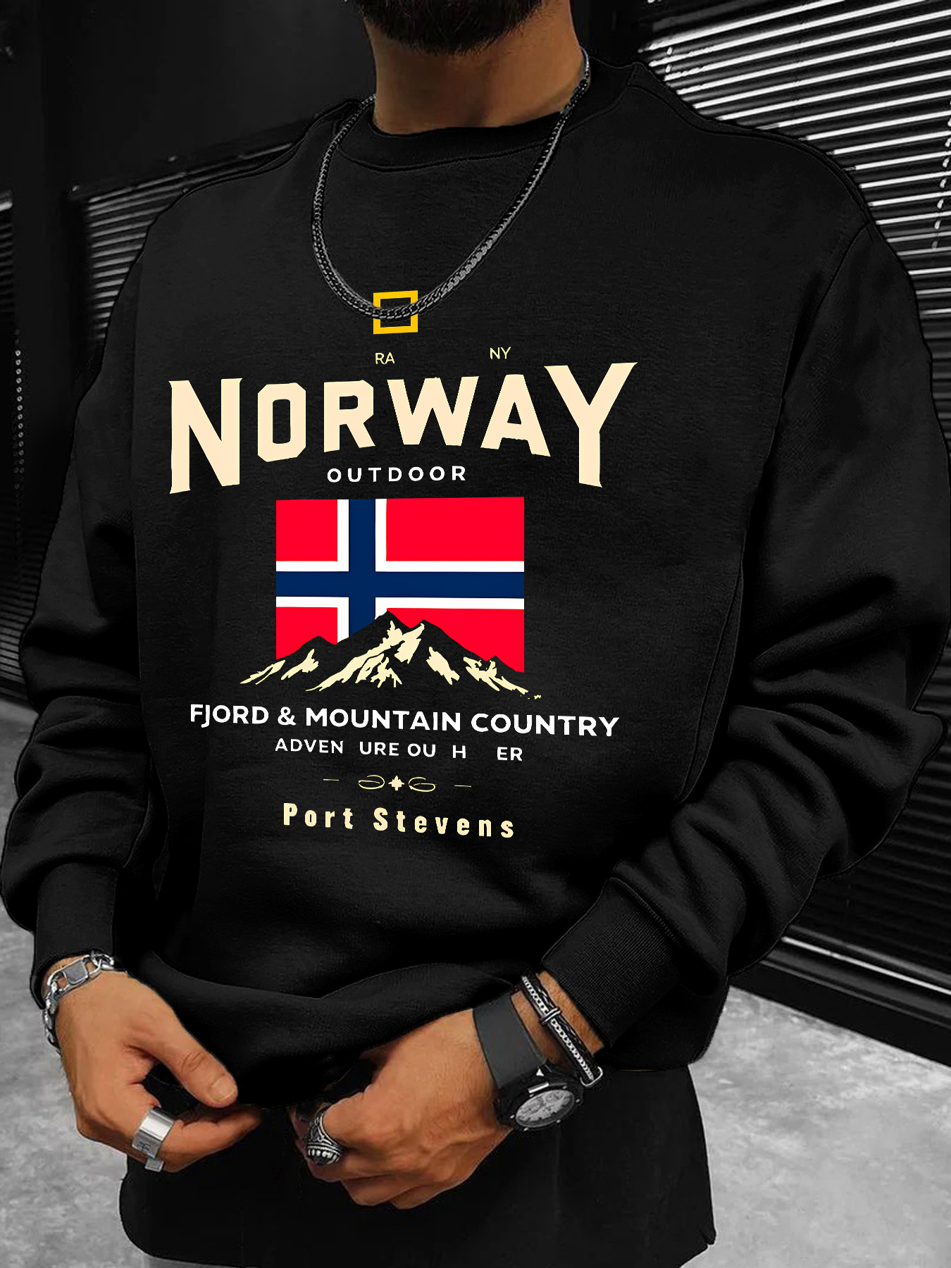 Męska bluza z nadrukiem norwes – Winter Clothing Norway recenzja i cena