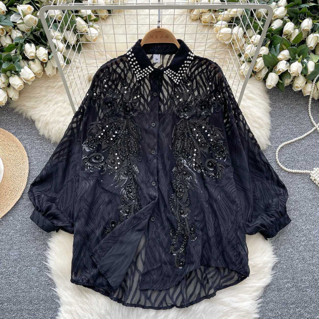 Damska błyszcząca koszula z gu – Winter Clothing Korean recenzja i cena