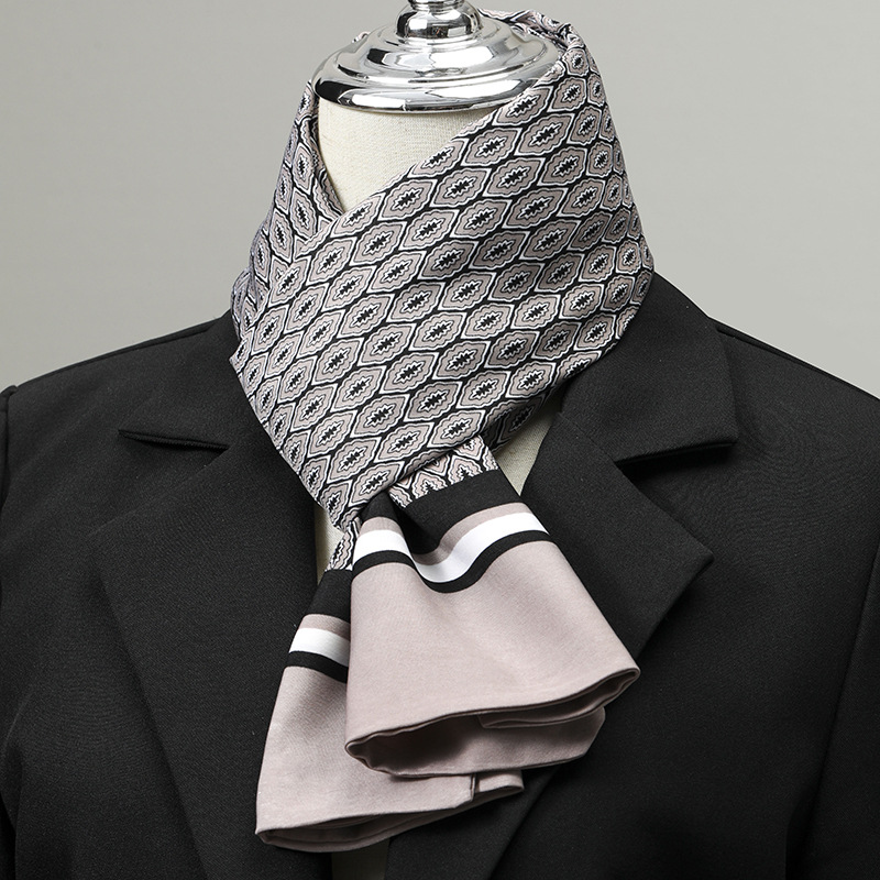 Męski szalik imitujący jedwab, – Winter Wear Clothes recenzja i cena