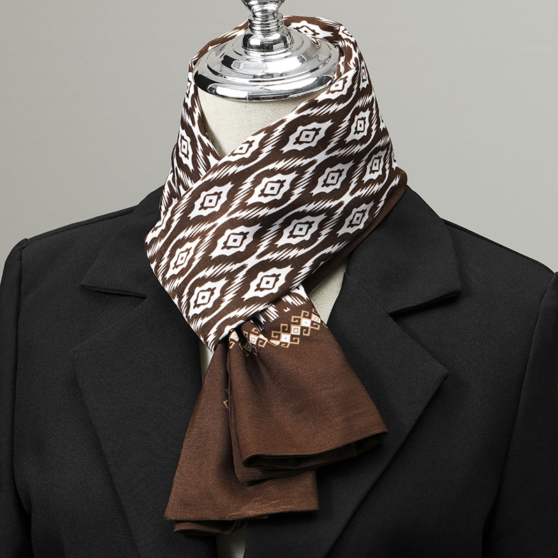 Męski szalik imitujący jedwab, – Winter Wear Clothes recenzja i cena