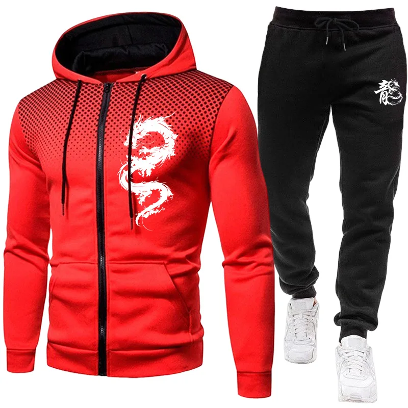 Męski Zestaw z Nadrukiem Smoka – Winter Clothing For recenzja i cena