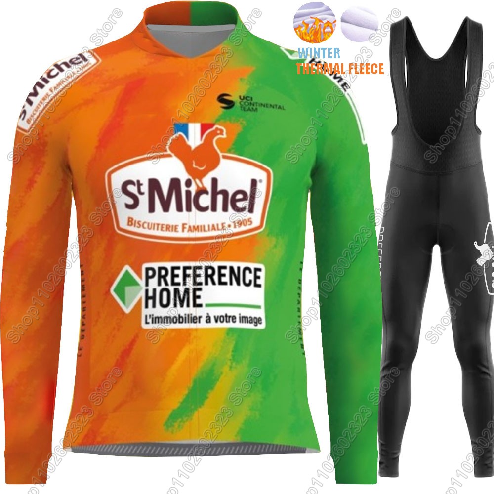 Zestaw kolarski St Michel Team – Winter Clothing Men Sale recenzja i cena