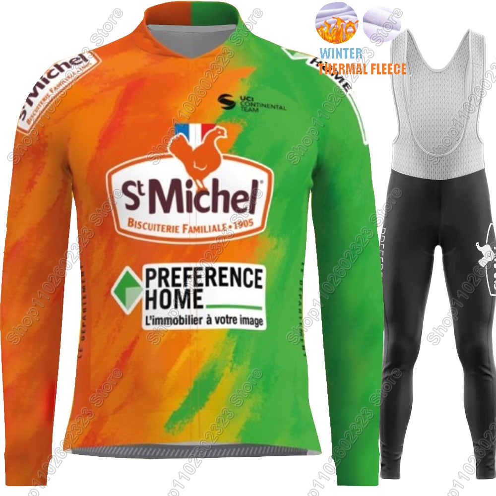 Zestaw kolarski St Michel Team – Winter Clothing Men Sale recenzja i cena